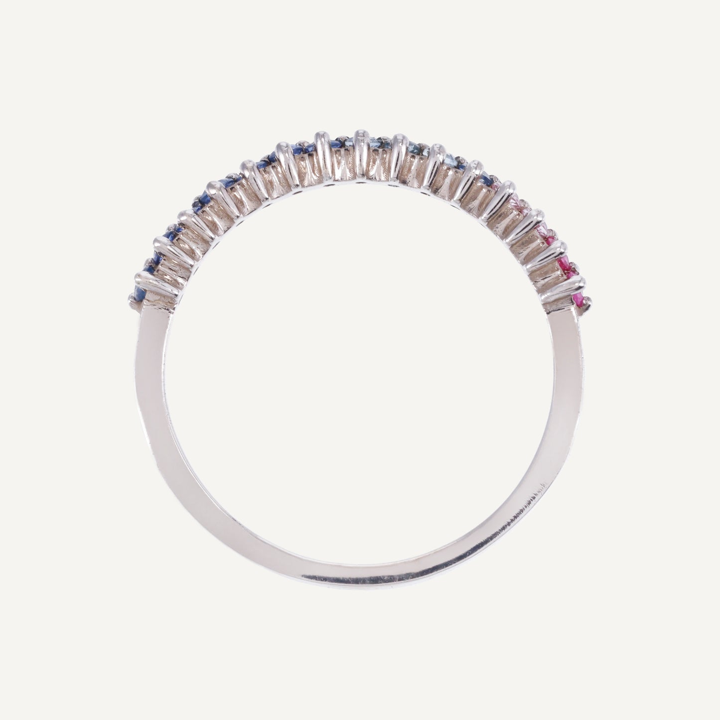 ANILLO ZAFIRO RAINBOW ORO 18K
