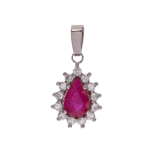 DIJE GOTA RUBI CLUSTER DIAMANTES