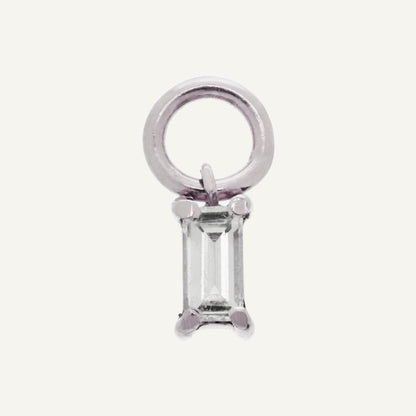 CHARM DIAMANTE BAGUETTE ORO 18K