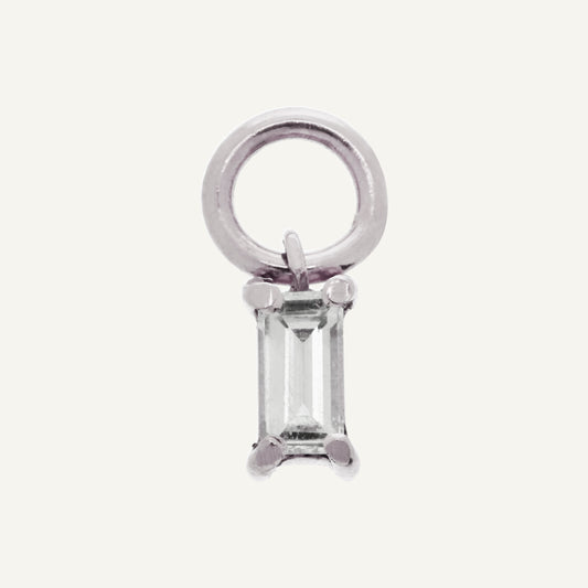 CHARM DIAMANTE BAGUETTE ORO 18K