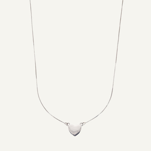 CADENA CORAZÓN PLANO ORO 18K