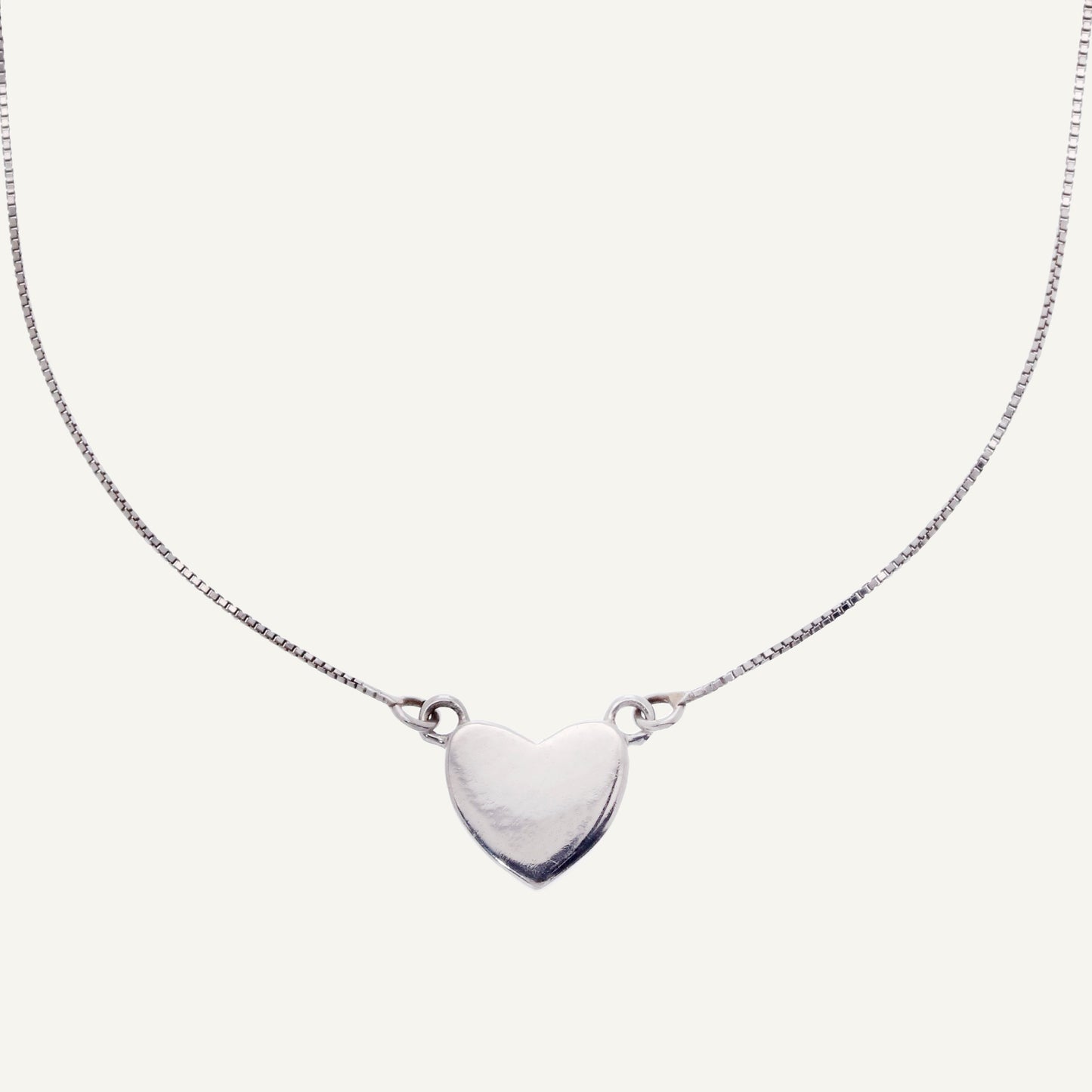 CADENA CORAZÓN PLANO ORO 18K