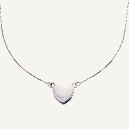 CADENA CORAZÓN PLANO ORO 18K