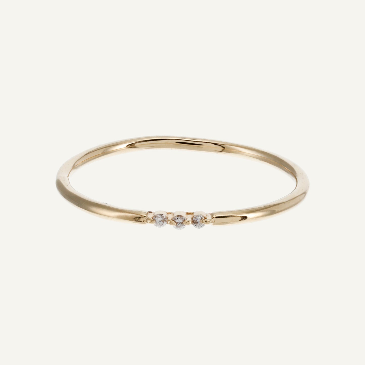 ANILLO 3 CHISPAS DIAMANTE ORO 18K