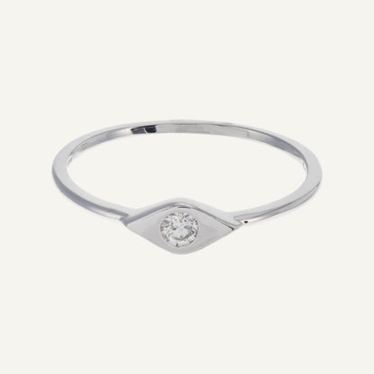 ANILLO OJO DIAMANTE ORO 18K