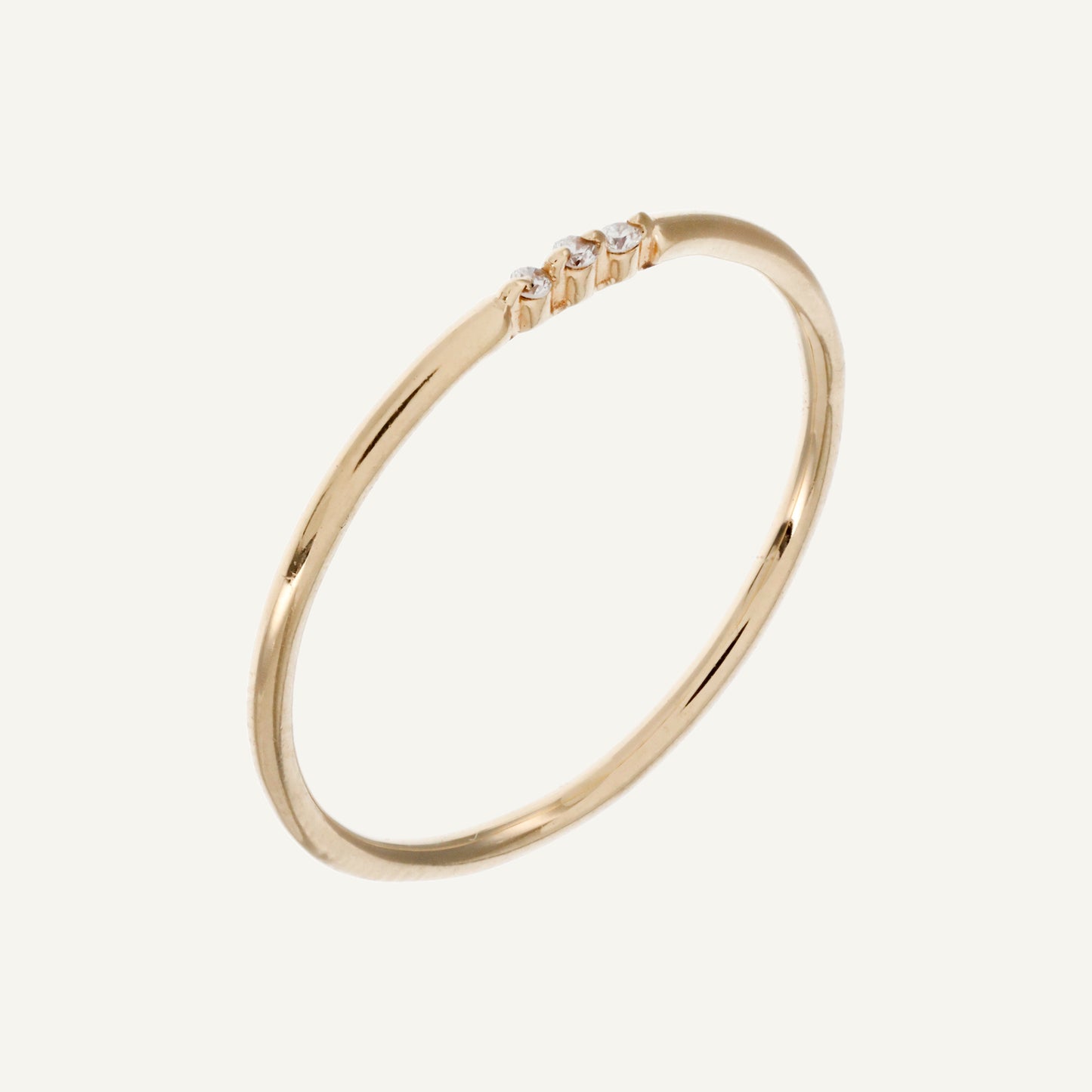ANILLO 3 CHISPAS DIAMANTE ORO 18K