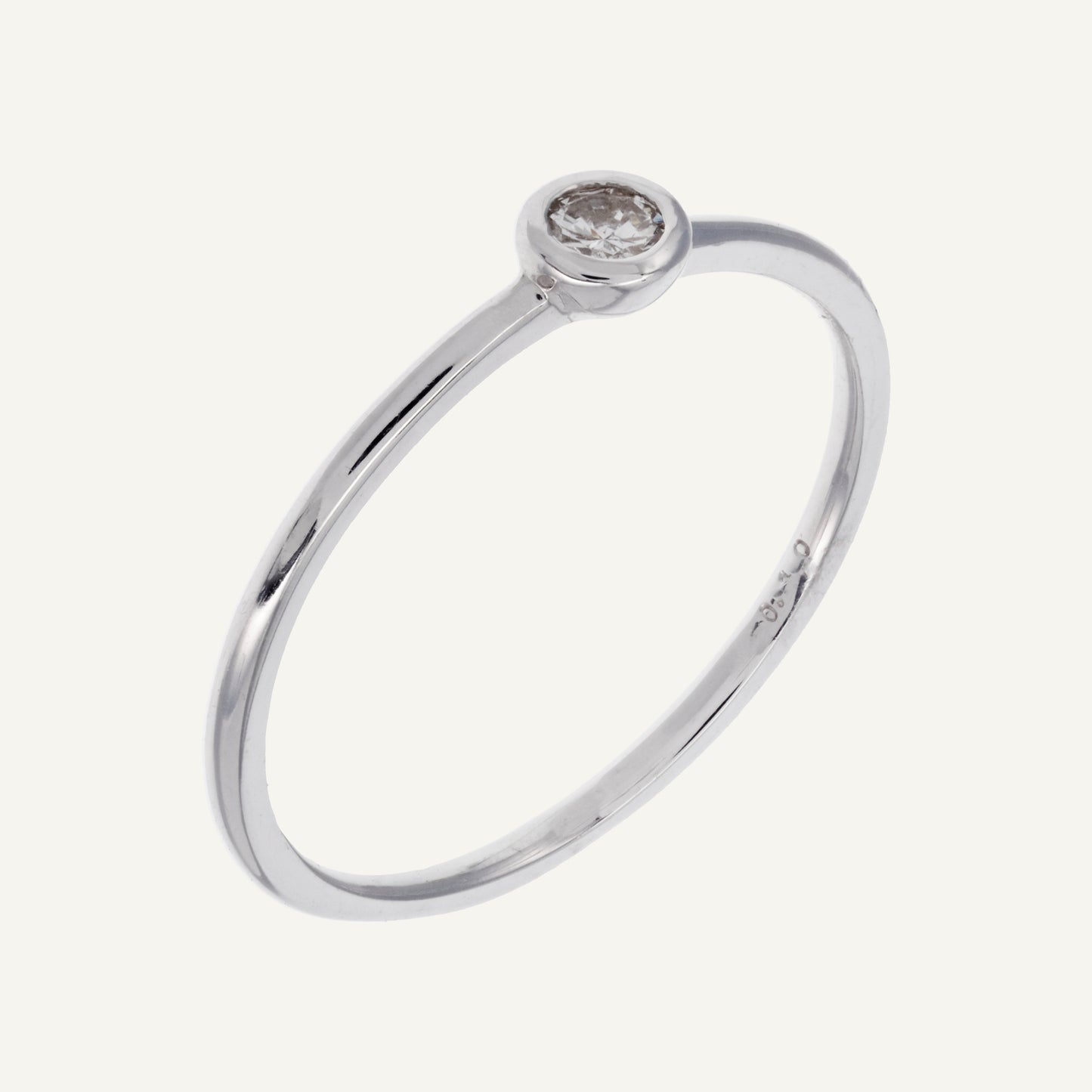 ANILLO DIAMANTE BISELADO ORO 18K