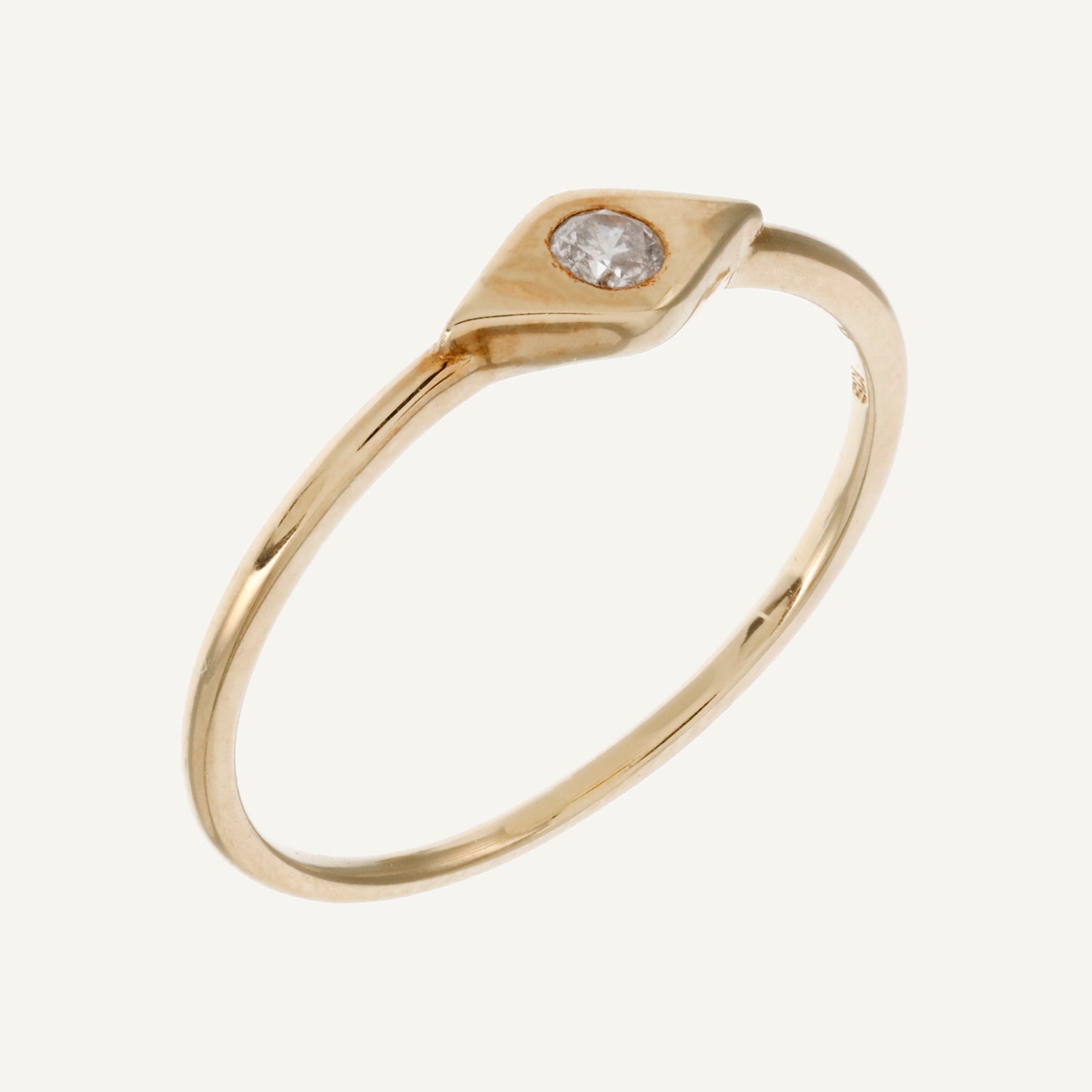 ANILLO OJO DIAMANTE ORO 18K