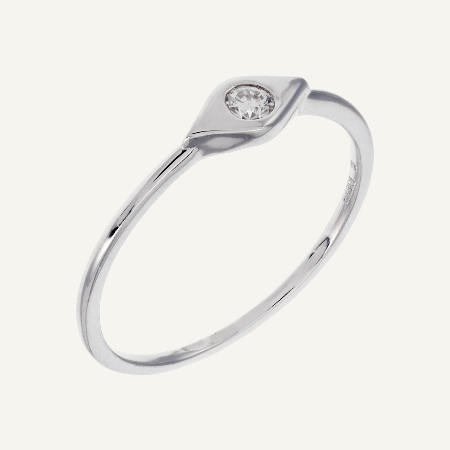 ANILLO OJO DIAMANTE ORO 18K