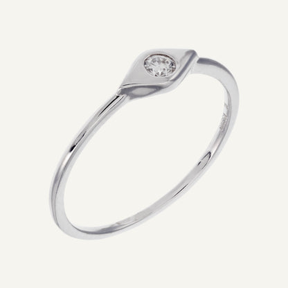 ANILLO OJO DIAMANTE ORO 18K