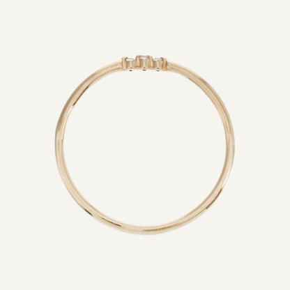 ANILLO 3 CHISPAS DIAMANTE ORO 18K