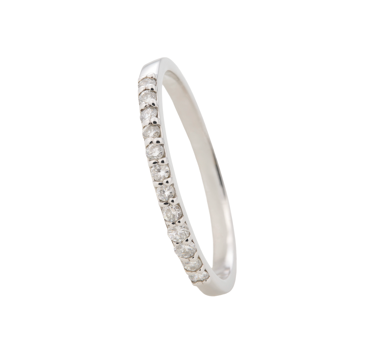 ANILLO CINTILLO 12 DIAMANTES