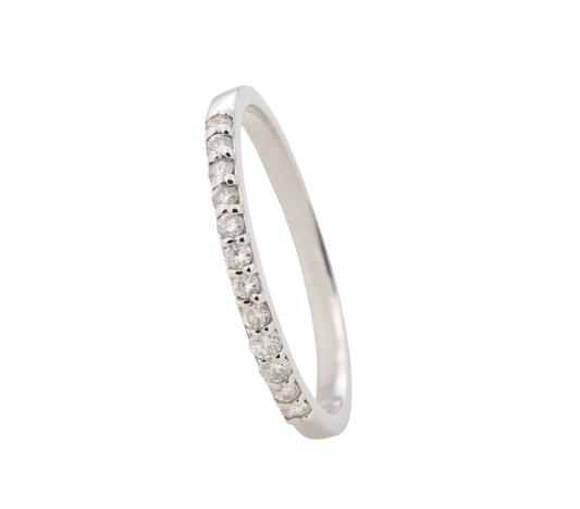 ANILLO CINTILLO 12 DIAMANTES